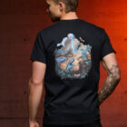 Bootstrapisland survival t-shirt Nightfall – logo on the front.