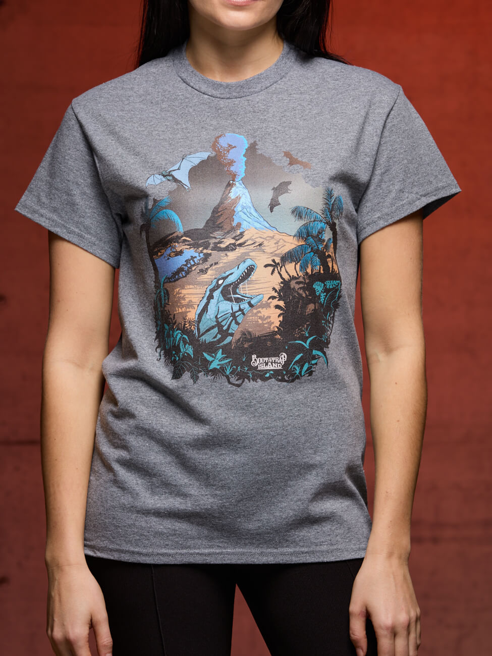 Bootstrapisland survival t-shirt Nightfall - graphite.