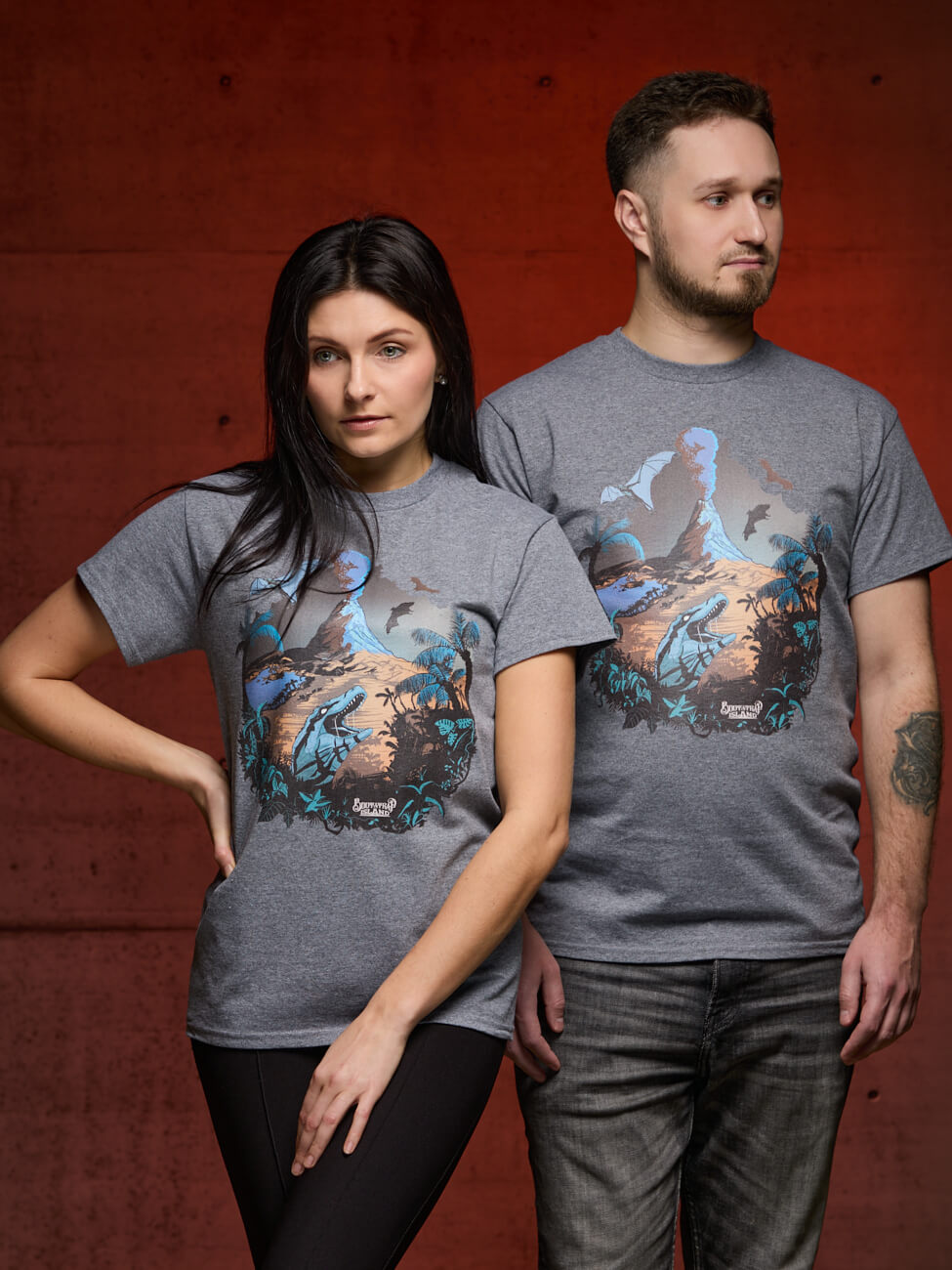 Bootstrapisland survival t-shirt Nightfall - graphite.