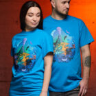 Sunseeker T-shirt - Blue 1 Bootstrapisland survival t-shirt Sunseeker – blue.