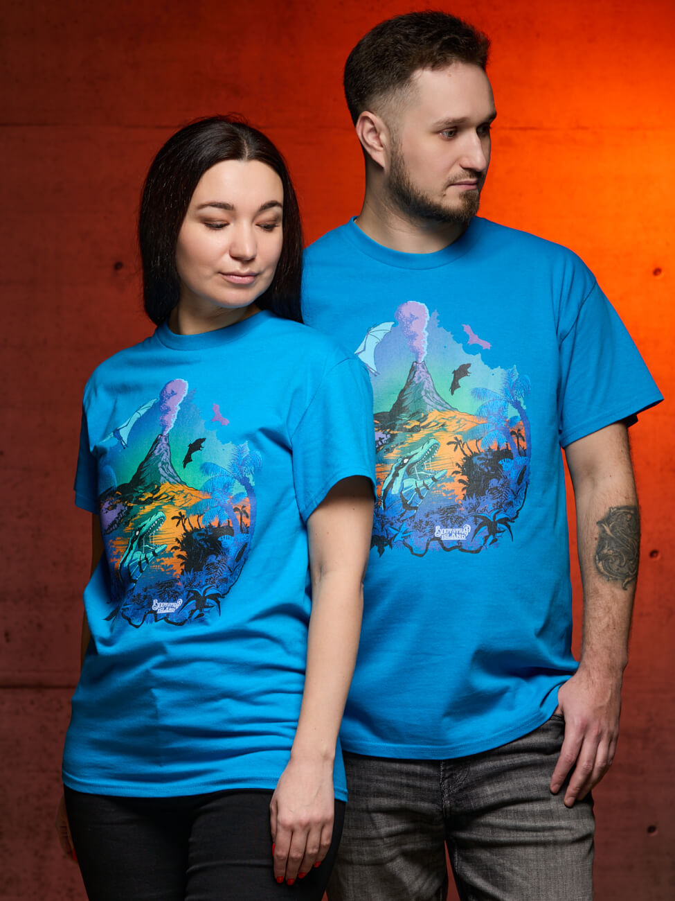 sunseeker_blue (1) Bootstrapisland survival t-shirt Sunseeker – blue.