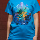 Sunseeker T-shirt - Blue 5 Bootstrapisland survival t-shirt Sunseeker – blue.