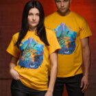 Bootstrapisland survival t-shirt Sunseeker – gold.