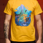 Bootstrapisland survival t-shirt Sunseeker – gold.