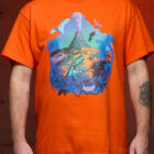 Bootstrapisland survival t-shirt Sunseeker – orange.
