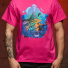 Bootstrapisland survival t-shirt Sunseeker – pink.